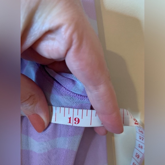 ASOS Design Lilac & Blue Mesh Long Sleeve Midi Dress NWOT - Picture 6 of 7